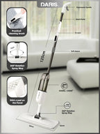 Spray Mop With Reusable Microfibers Pads 360° Rotation Floor Cleaning Mop 500ML Big Capacity Square Triangle Bottle