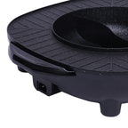 2-in-1 Electric Grill Hot Pot Electric Grill 2000W Hot Pot Shabu Shabu Hot Pot with Grill for 5-6 People