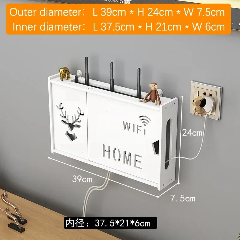 Wireless Wifi Router Shelf And Storage Box - Motionshop