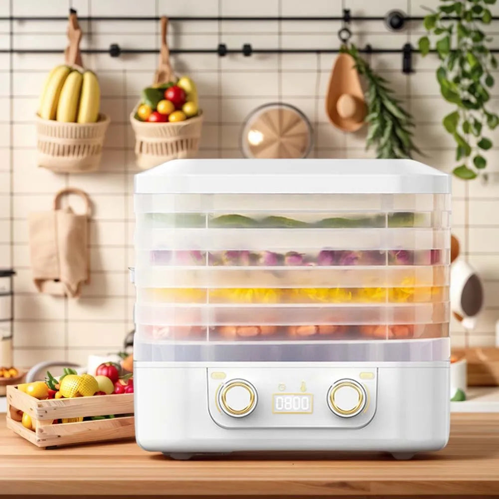 Fruit Jerky Maker 220V Temperature Adjustable 0-70 Degree Food Meat Dehydrator Machine for Fruits Meat Vegetables Candy & Snacks Motionshop