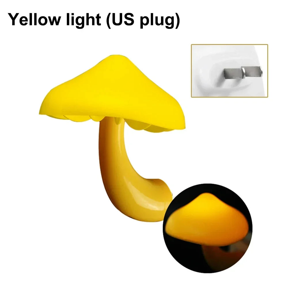 Mini-LED-Nachtlichter: Pilzform, automatischer Sensor