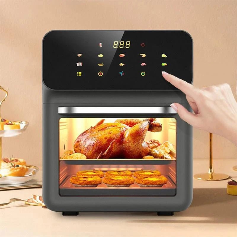 10L Large Capacity Electric Air Fryers Oil-free Automatic 360°Baking Convection