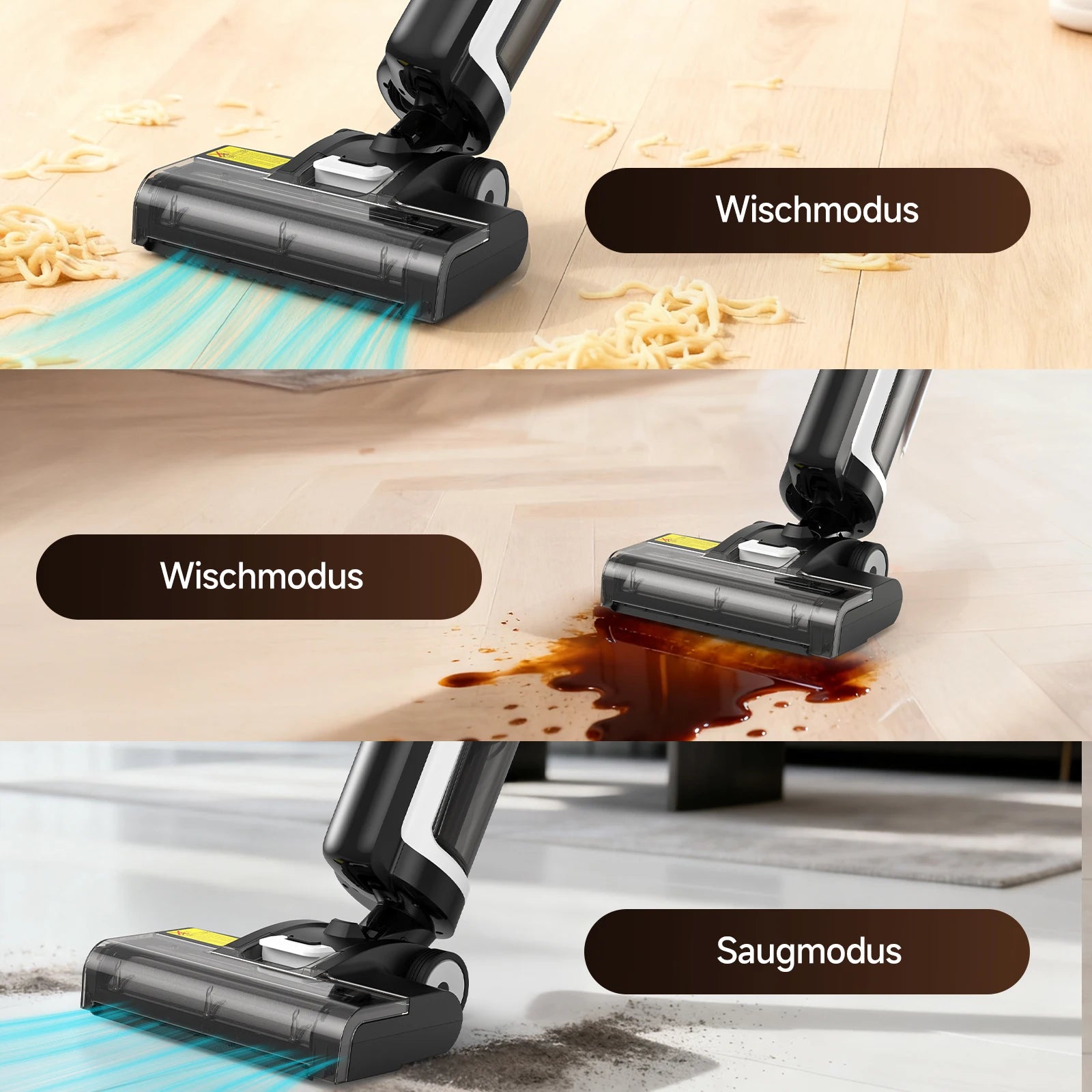 SE Automatic Cleaning Machine - Wireless Wet/Dry Vacuum & Mop Combo (55000Pa Suction)