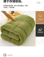 Mattress Topper Warm Lamb Fleece Mattress Upholstered Bed Winter Student Dormitory Sleeping Pad Single Double Floor Mat