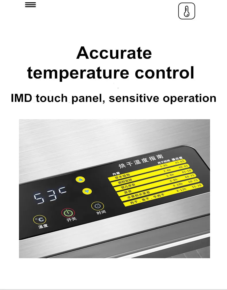 220V 110V Dry Fruit Machine Food Dehydration Dryer Fruit Dryer Commercial Stainless Steel Food Dryer Dried Vegetables Pet Snacks Motionshop