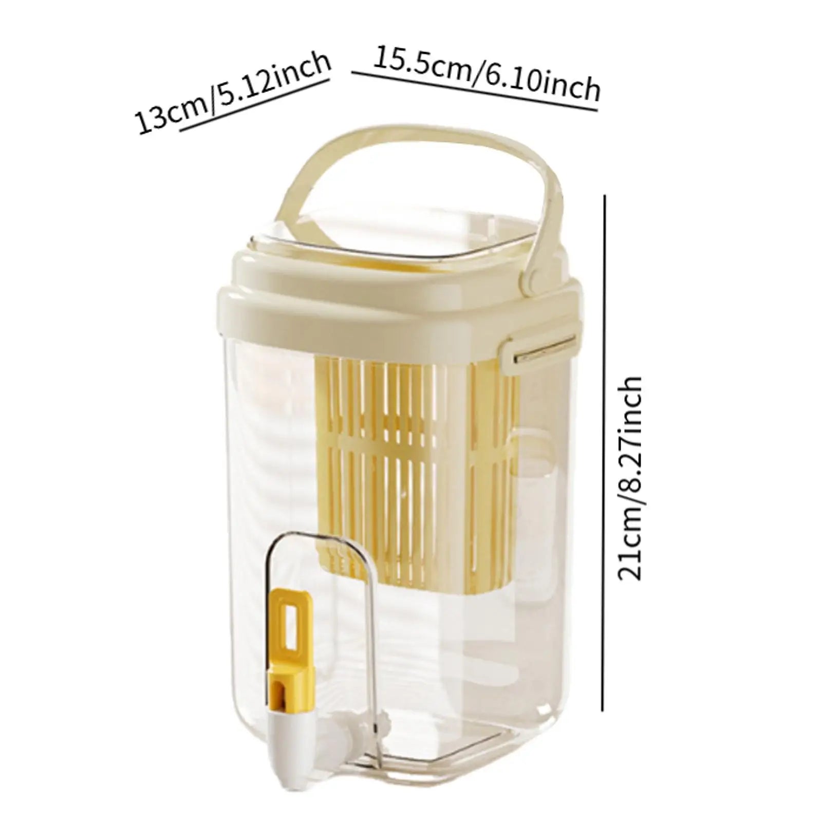 Fridge Beverage Dispenser Water Jug With Tap Large Capacity Cold Kettle Juice Jug Cold Kettle Cool Water Bucket for Home
