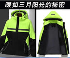 Winter Jacket, Waterproof Windproof Reflective Thermal Coat with Fleece Lining