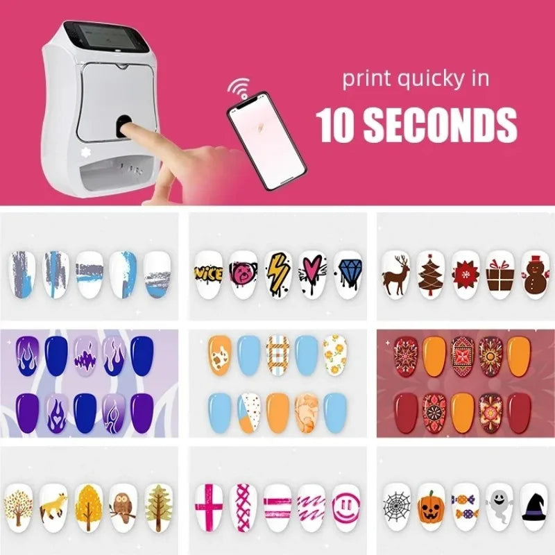 Desktop Smart Nail Painting Machine Automatic 3D Nail Printer Digital Painting Machine Automatic Color Nail Nails