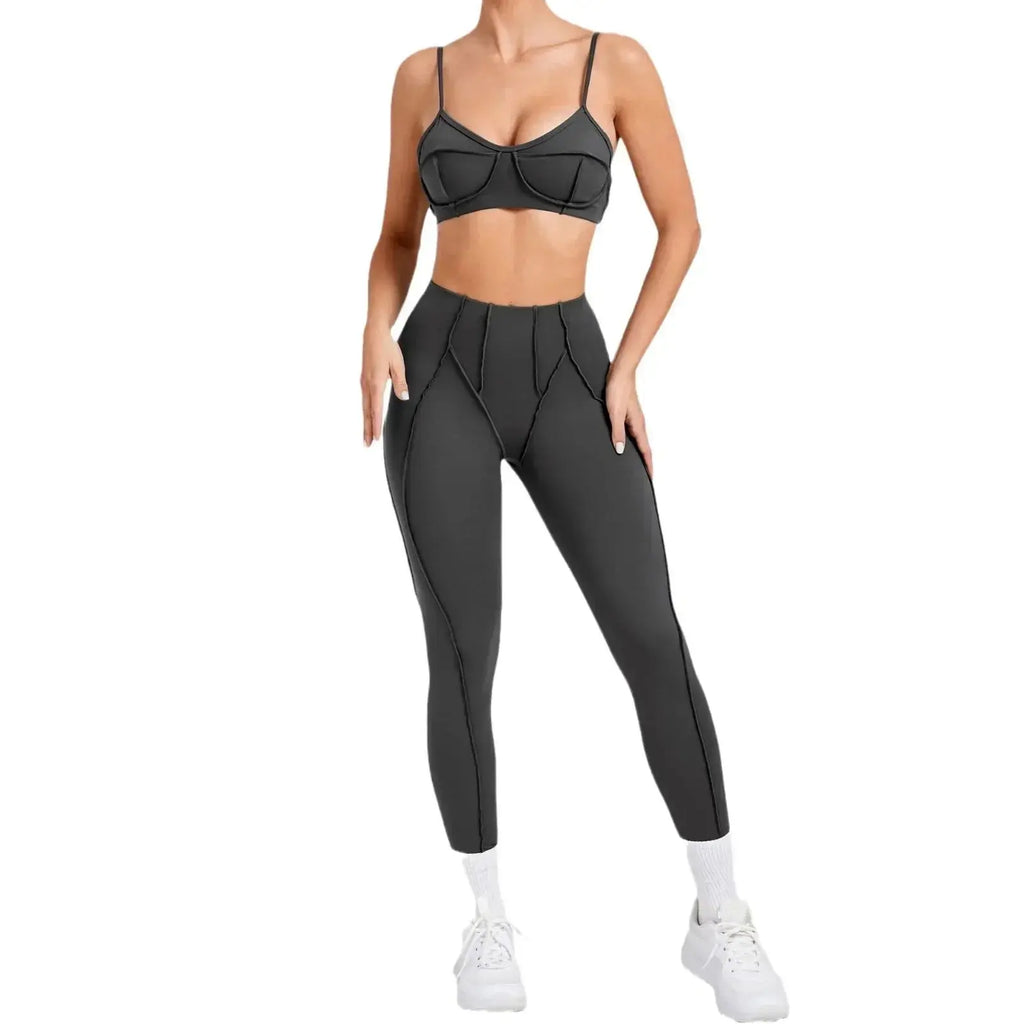 Yoga And Sports High Waist Hip-Lifting Set