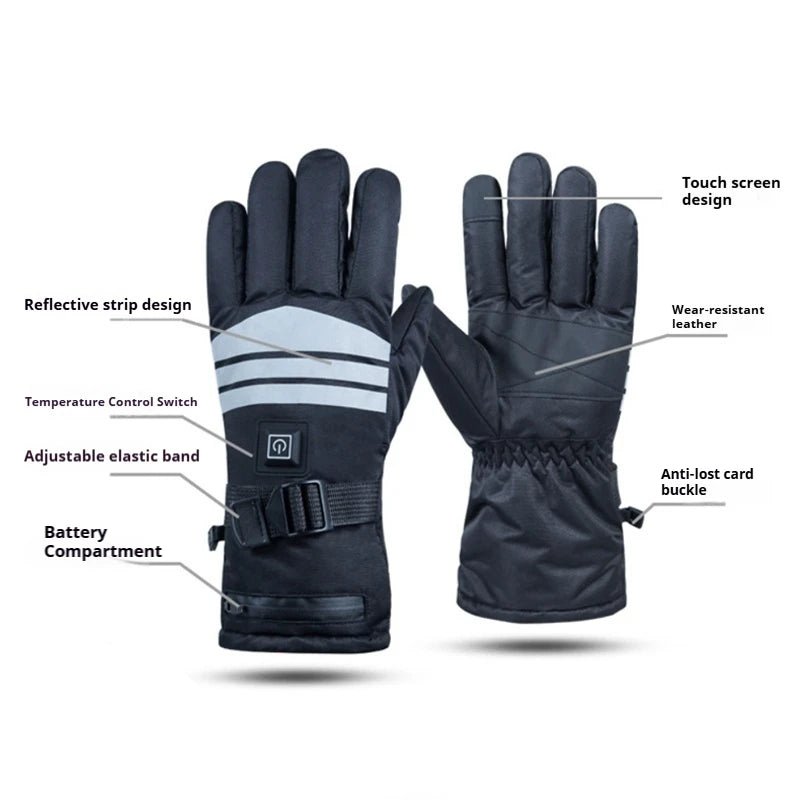 Electric Warm Winter Gloves Rechargeable Heat Gloves