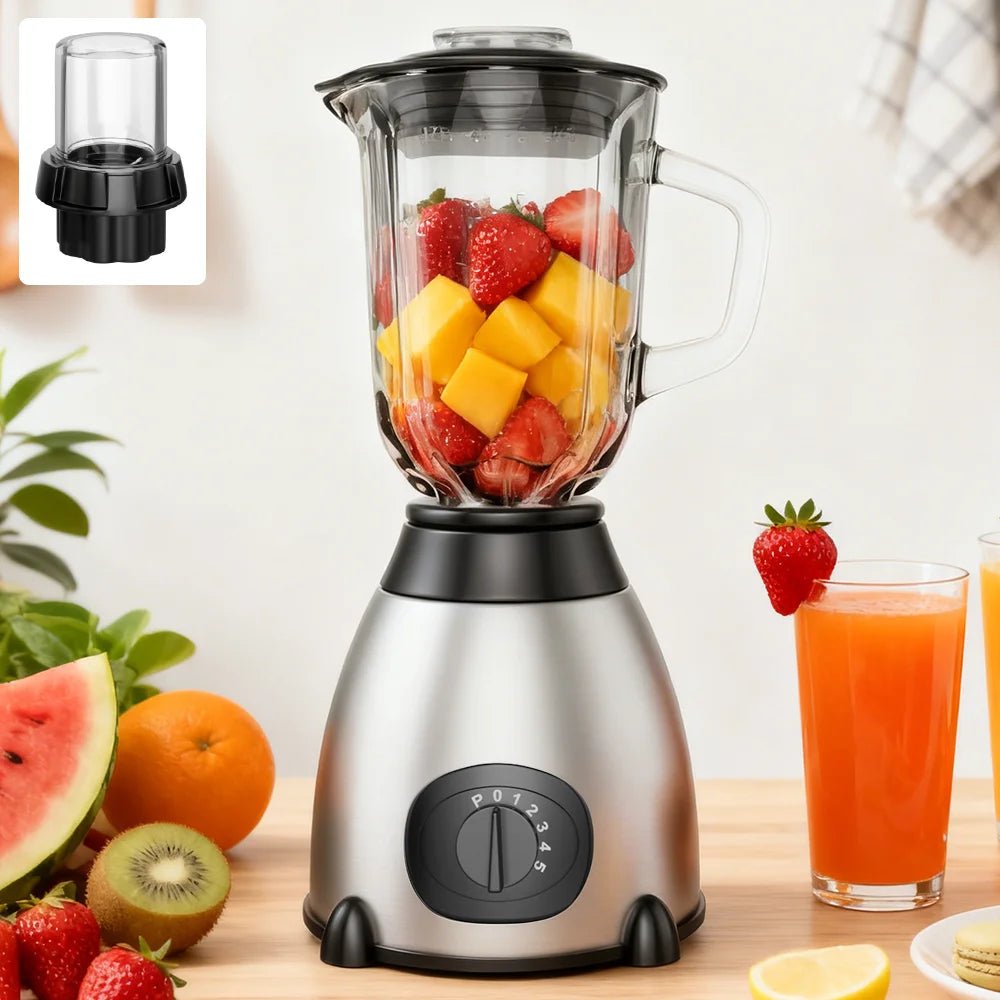 300W Fruit juicer home blender Multifunctional mixer with glass cup Compact Smoothie & Food Processing Blender Five-speed