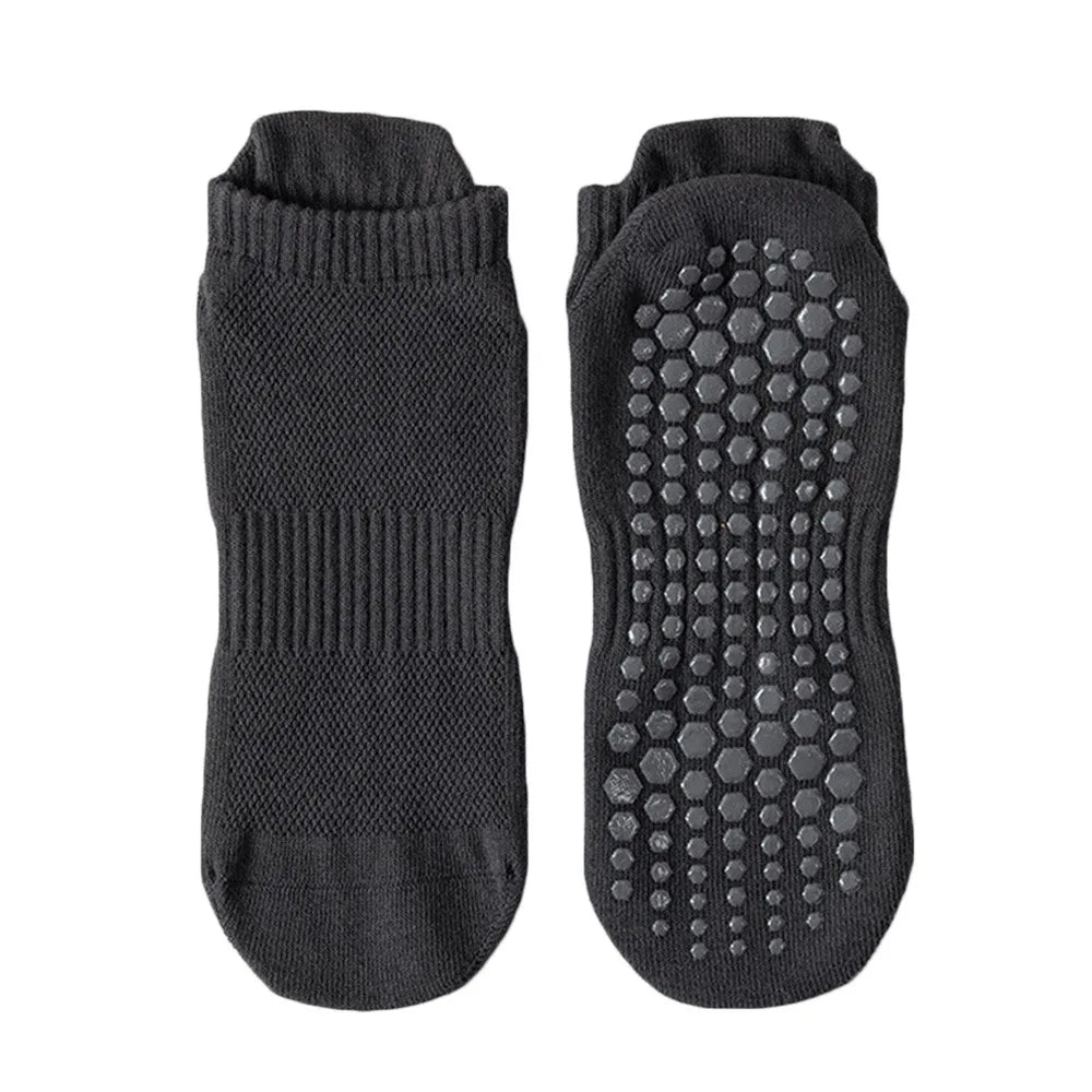 Yoga slipper Socks Men Cotton Thin Silicone Non - slip Grip Pilates Low - ankle Sock - Motionshop