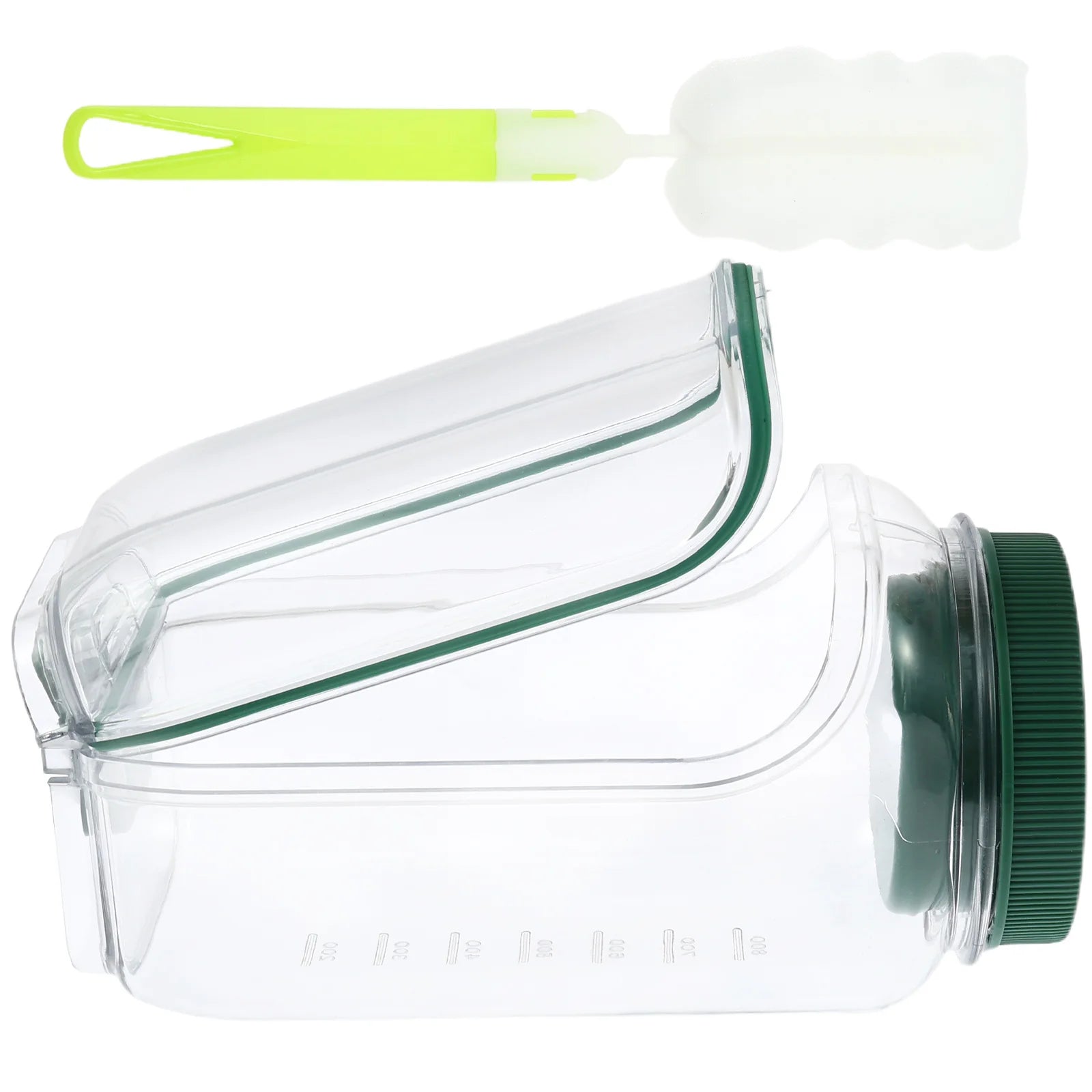 Salad Jar with Side Opening Leakproof Fruit Salad Container Mason Jar Salad Container for Lunch Work Travel & Outdoor