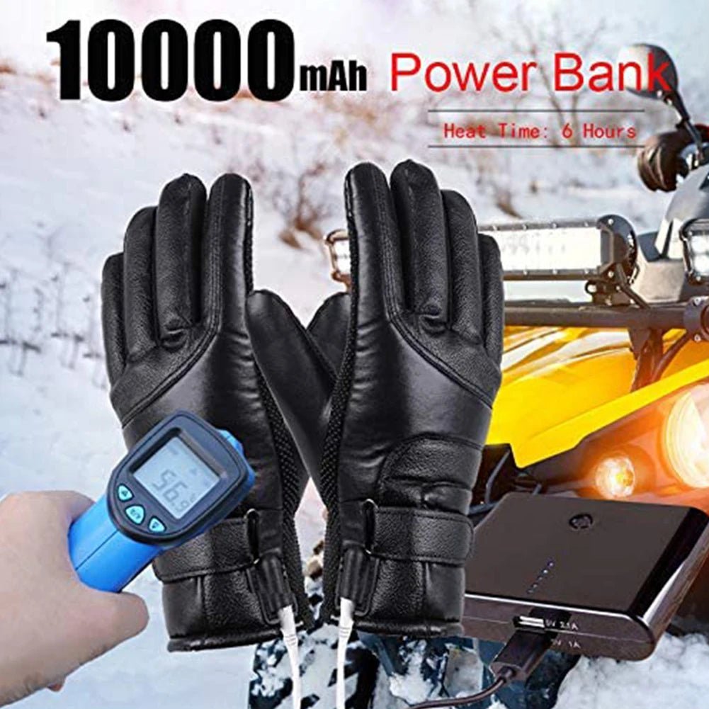 Winter Electric Warming Gloves Thermal Heated Gloves USB Heated Gloves