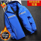 Winter Jacket, Waterproof Windproof Reflective Thermal Coat with Fleece Lining