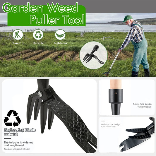 Outdoor Stand Up Weed Puller – Manual Root Remover Tool - Motionshop