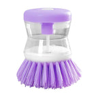 2 IN 1 Dish Brush with Soap Dispenser Multi Use Universal Kitchen Dish Palm Scrub