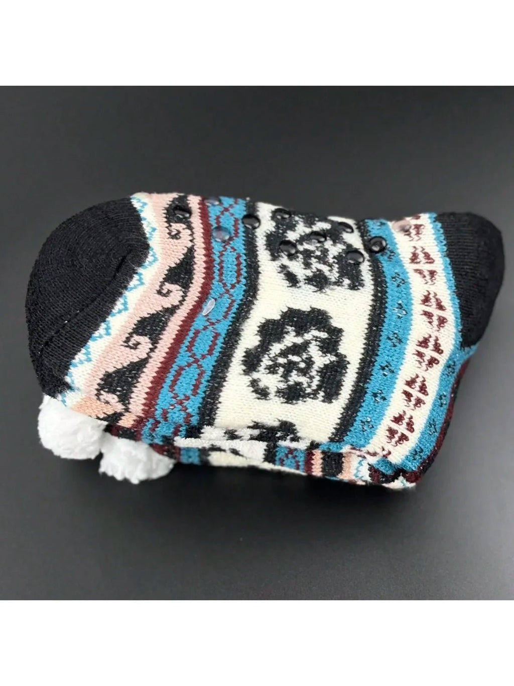 Thermal Winter Warm Slipper Socks Non Slip Grip Fluffy Fuzzy Slipper Socks Short Furry Monkey