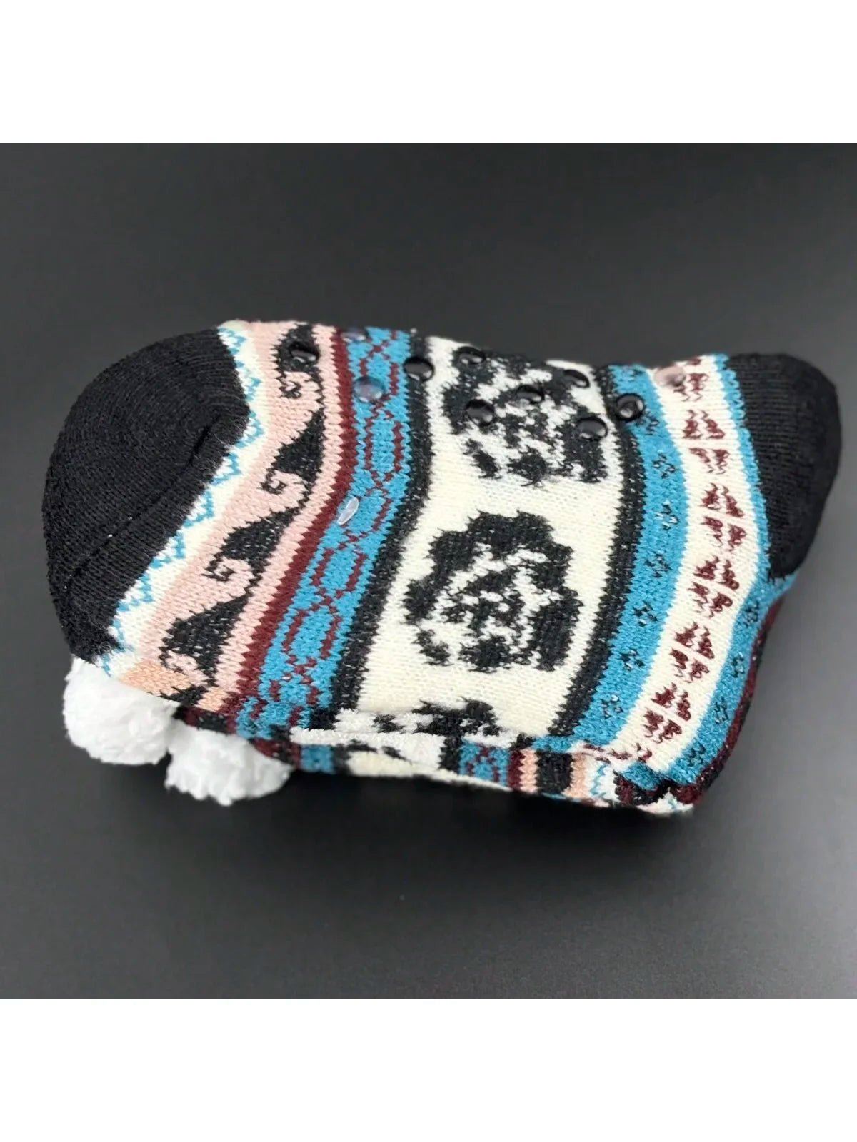 Thermal Winter Warm Slipper Socks Non Slip Grip Fluffy Fuzzy Slipper Socks Short Furry Monkey - Motionshop