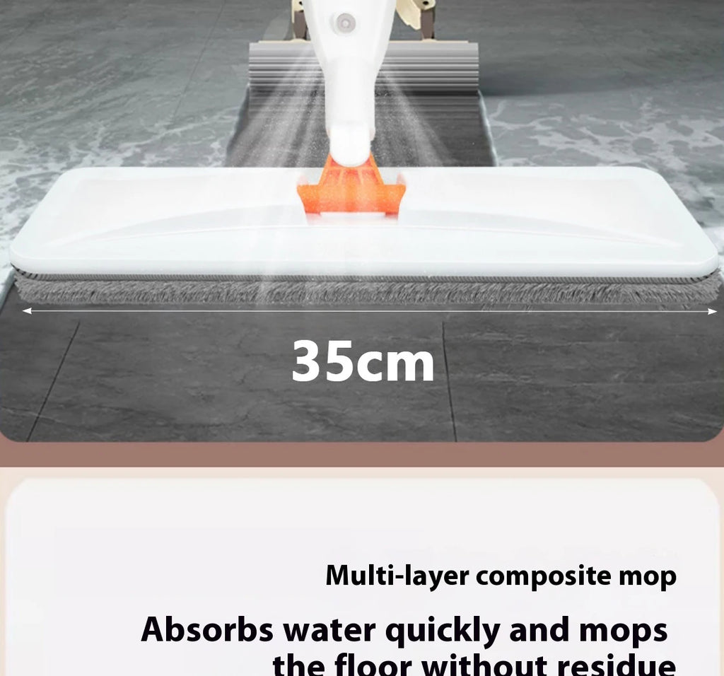 Large Household Spray Mop With Replaceable Microfiber Pad For Wet And Dry Cleaning Microfiber Pads Rotating Spray Mop Broom