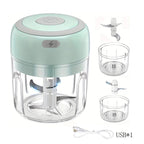 Electric Mini press Garlic Chopper - Rechargeable USB Masher with Powerful Lithium Battery, Easy Meat Grinder