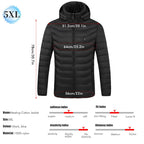 Heating Jackets Smart Thermostat Pure Color Hooded Heated Clothing Women Sportswear Heated Coat USB Heating Jacket For Camping