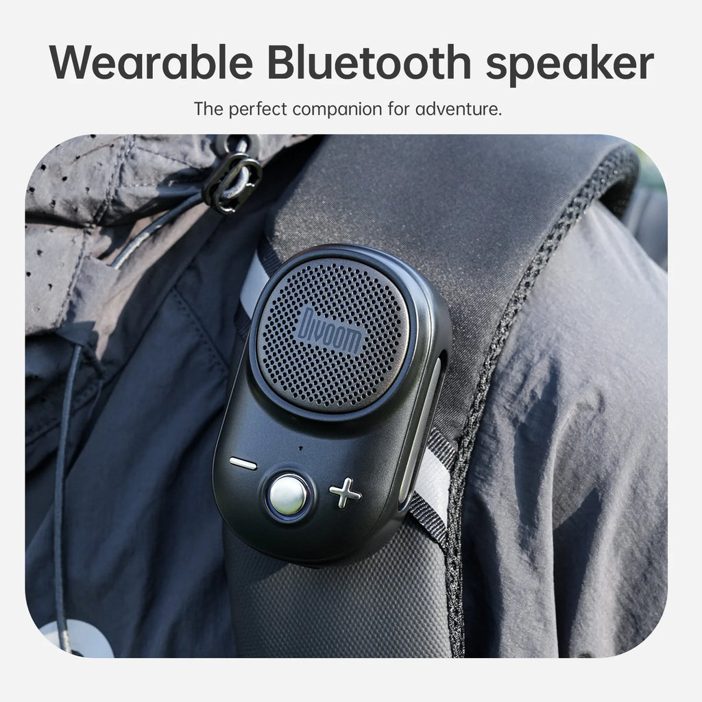 Itour-S Portable Bluetooth Speaker Wearable IP67 Waterproof Camp Small Speaker Built-in Strap Clip-on Design 10H Playtime