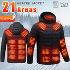 USB Self Heated Jacket Clothing Winter Ski Camping Heated Down Jacket
