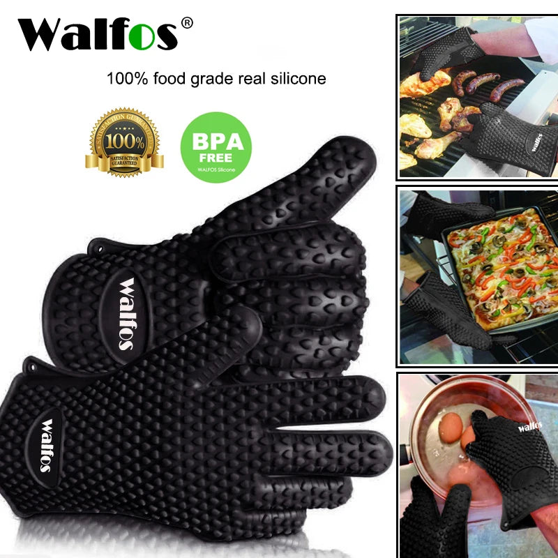 Silicone Oven Kitchen Glove Heat Resistant - Motionshop