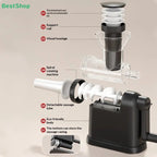 Manual Meat Grinder & Sausage Stuffer - Multifunctional Hand Crank Mincer for Homemade Sausages & Meatballs