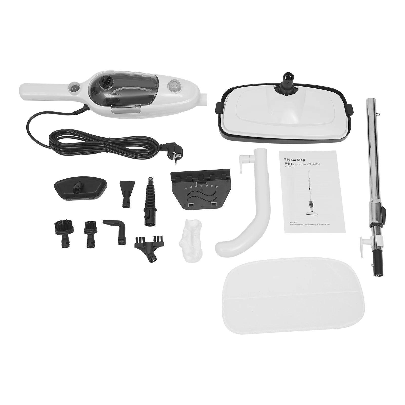 High Pressure Electric Steam Cleaner, Handheld Steam Mop with Accessories Set for Windows Kitchen Floor Garment
