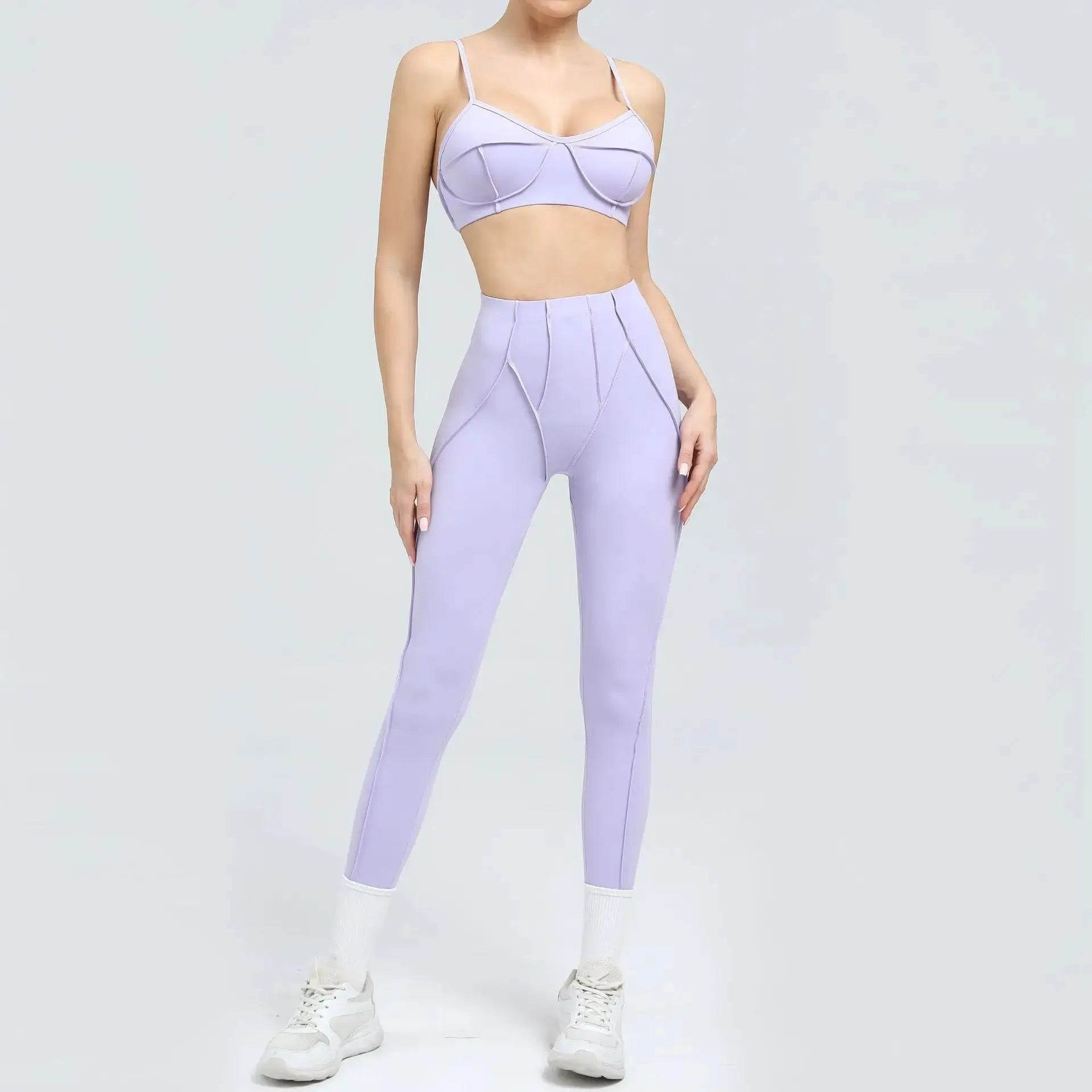 Yoga And Sports High Waist Hip-Lifting Set