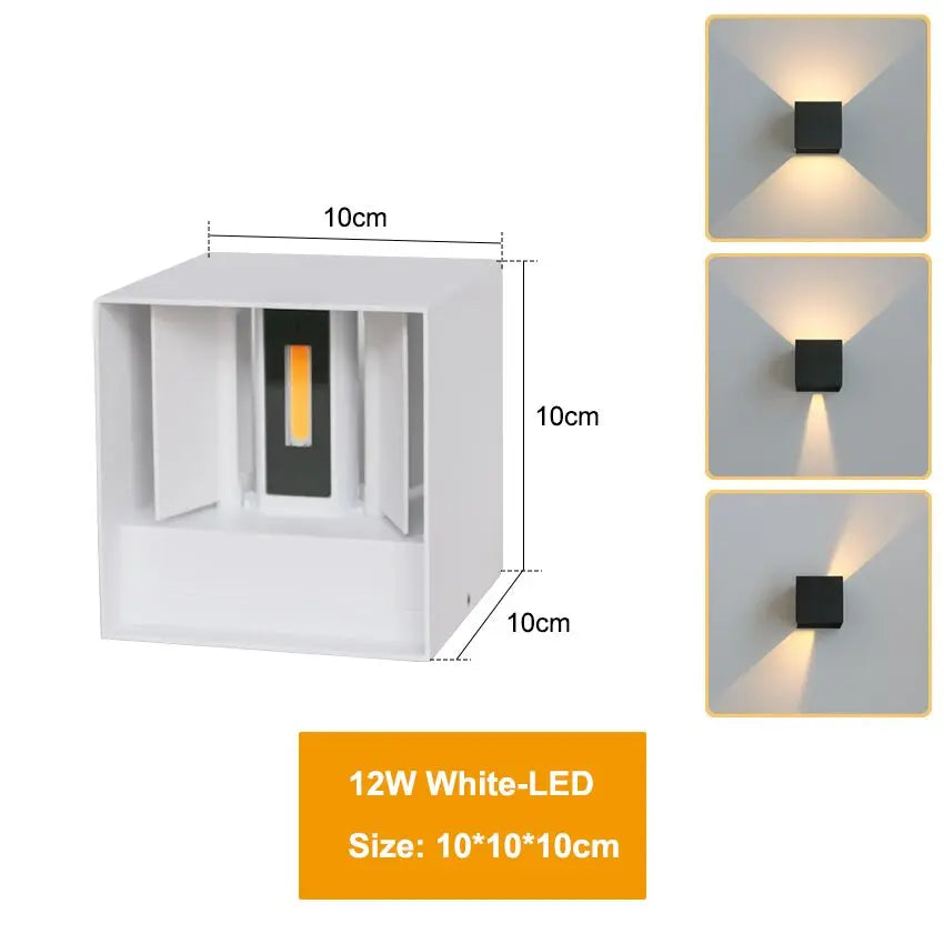 LED Wall Lamp IP65 – Waterproof Indoor/Outdoor Wall Light - Motionshop