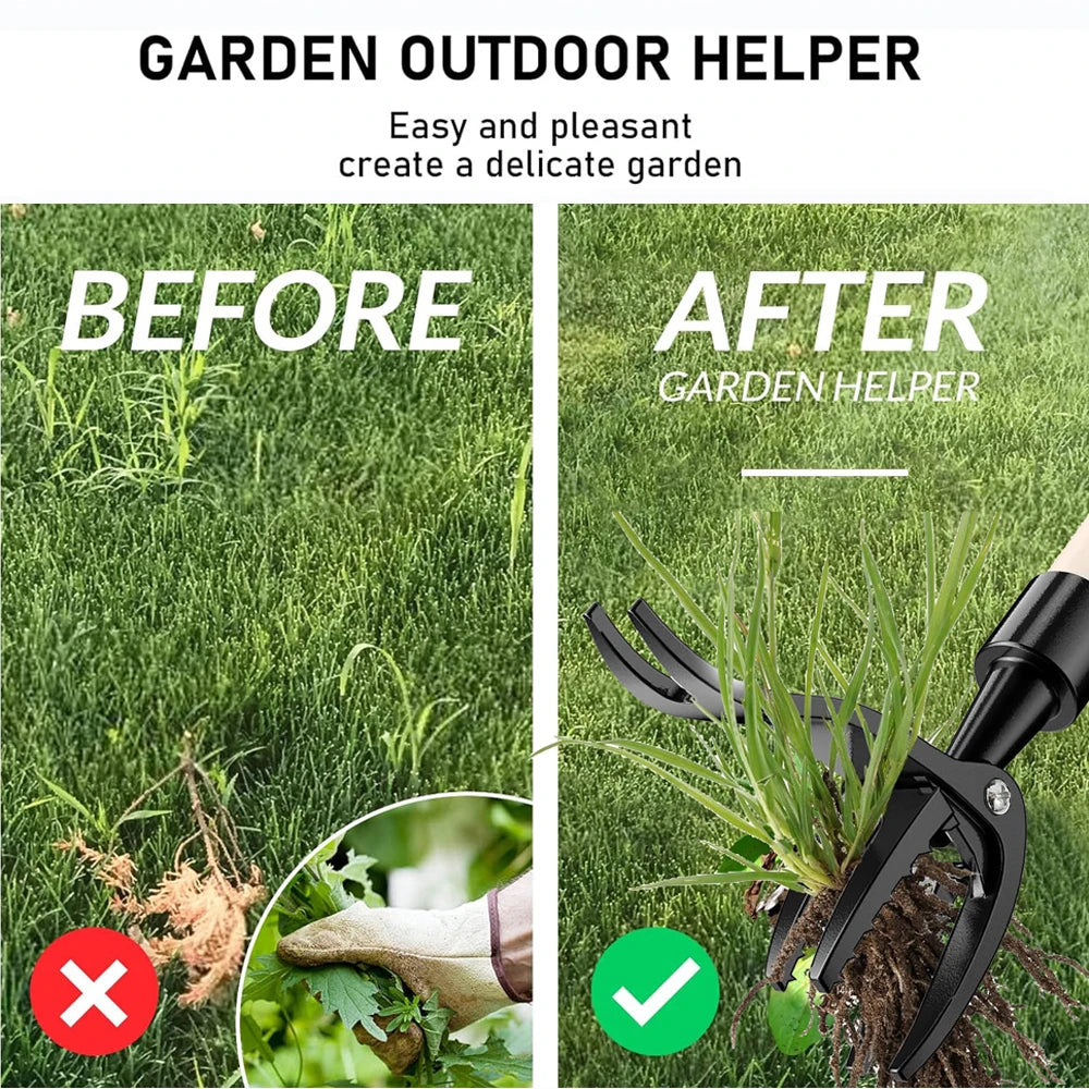 Outdoor Stand Up Weed Puller – Manual Root Remover Tool - Motionshop