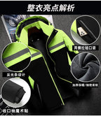 Winter Jacket, Waterproof Windproof Reflective Thermal Coat with Fleece Lining