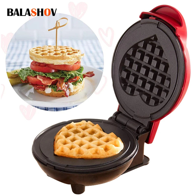 Electric Waffle Machine Portable Home Breakfast Machine Waffle Maker