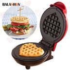 Electric Waffle Machine Portable Home Breakfast Machine Waffle Maker