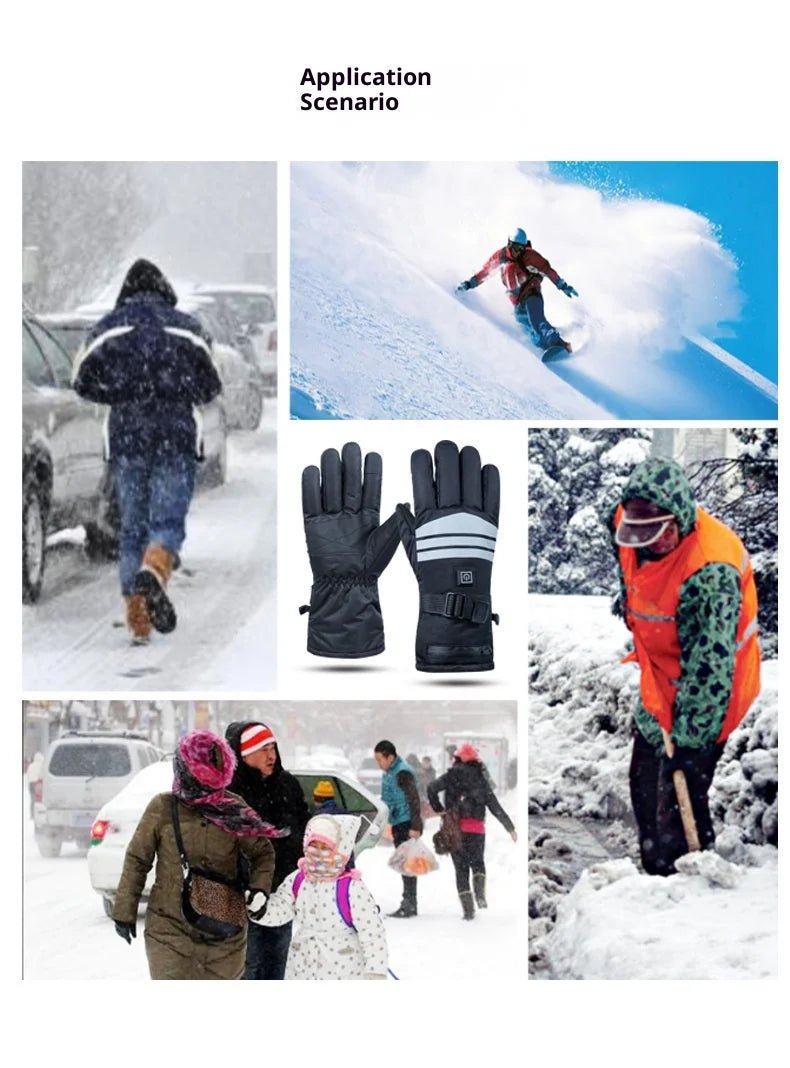 Electric Warm Winter Gloves Rechargeable Heat Gloves