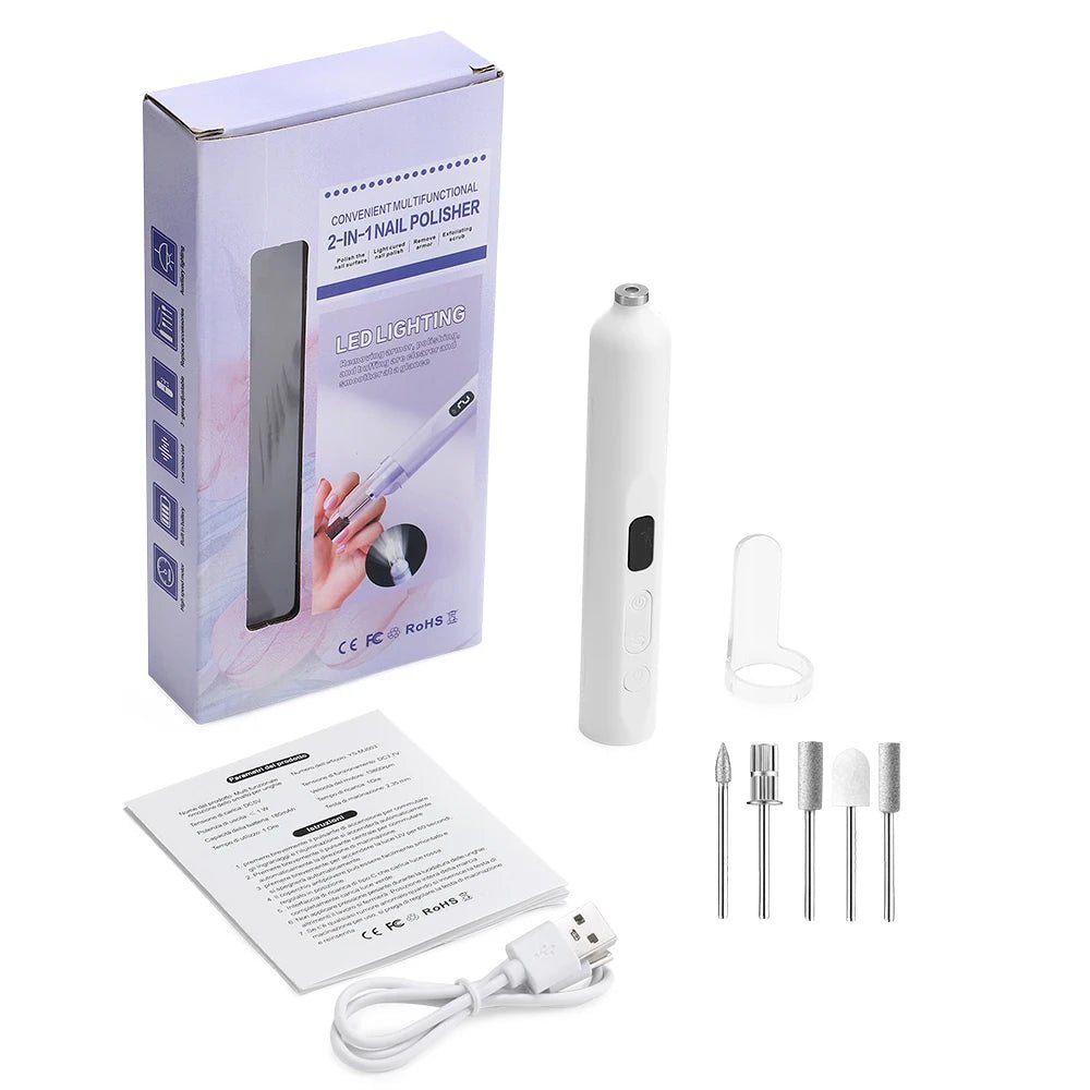 45000RPM Professional Electric Nail Drill Machine Low Noise Rechargeable Nail File Nails Accessories Gel Nail Polish Sander