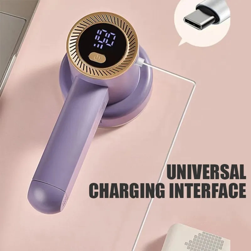 Electric Lint Remover Shaver With LED Digital Display ]