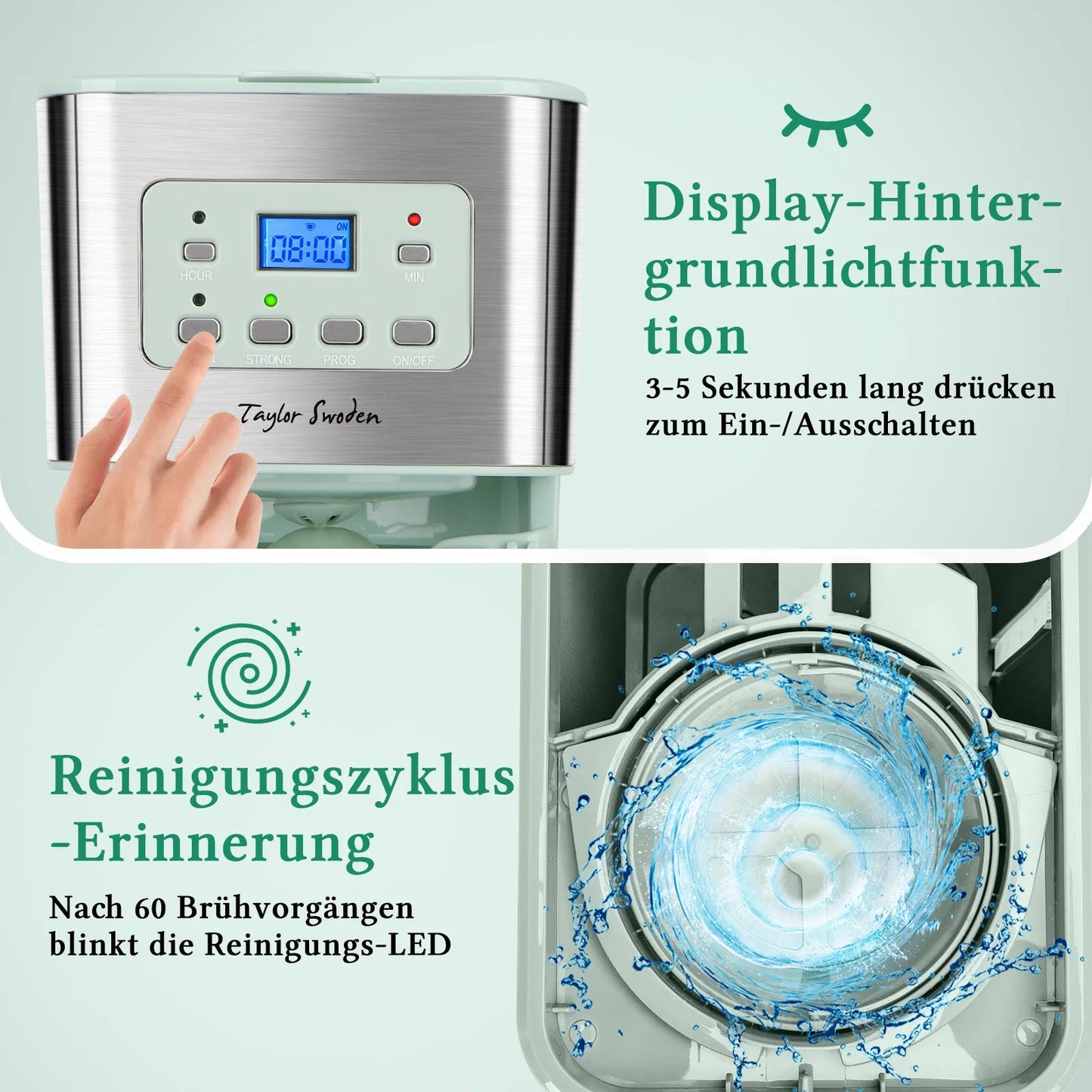 Coffee Maker with Timer, 1.5L Filter Coffee Maker, 12 Cups, Automatic Shut-Off, Drip Stop, Reusable Filter Motionshop