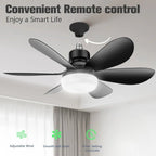 40W Ceiling Fan Light E27 with Remote LED Dimming Function Suitable for Living Room Study and Home use 85-265V