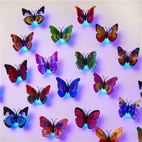 Wall Sticker Butterfly LED Light Wall Sticker 3D House Decoration