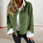 Women's Fleece Cardigan with Windproof Technology - Stylish Outdoor Coat