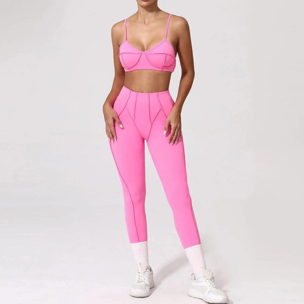 Yoga And Sports High Waist Hip-Lifting Set