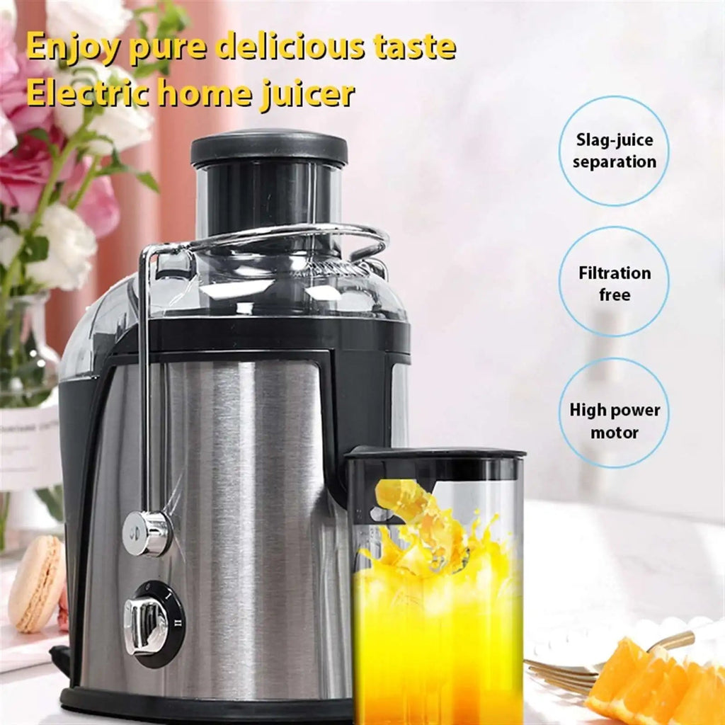 Heavy-Duty Juicer Machine Juicer With 3-Inch Big Mouth For Whole Fruits And Vegetables Juice Centrifuge with 2 Speed Settings