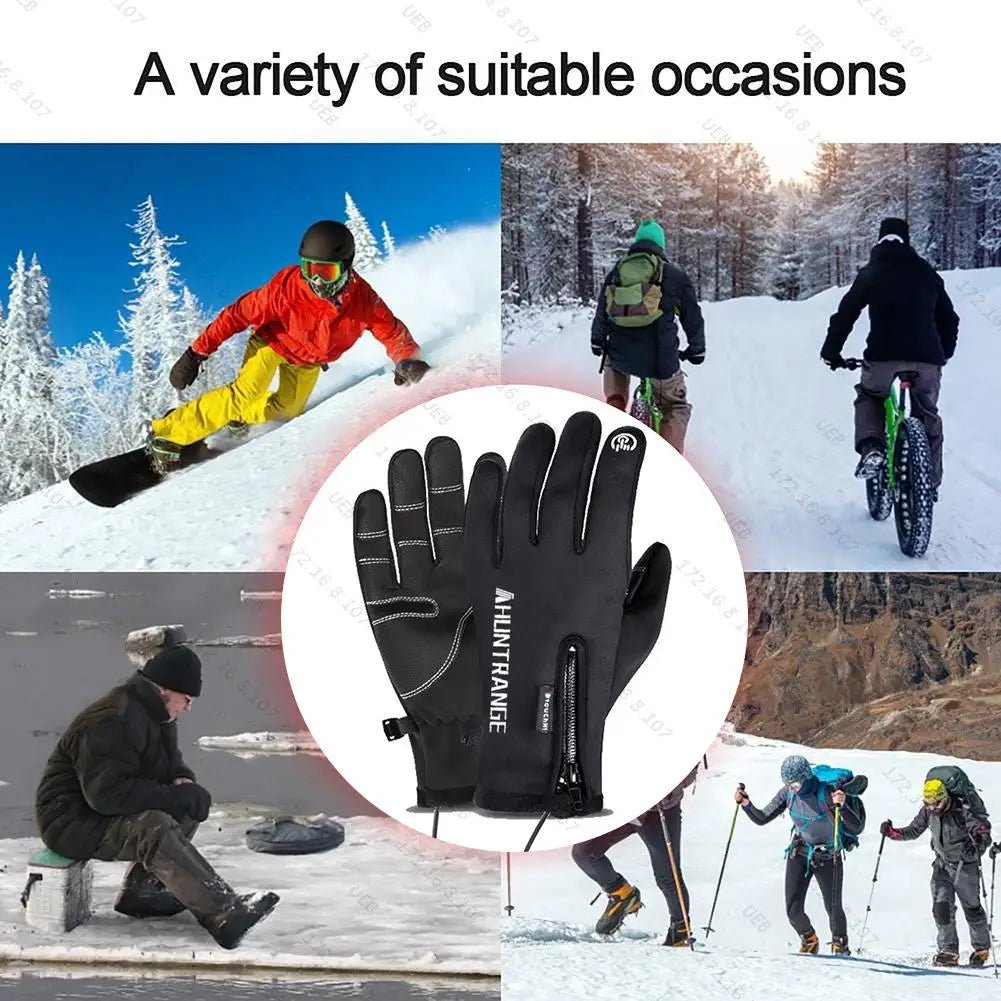 Electric Heated Gloves Winter Warm Ski Gloves Winte Hand Warmer USB Touch Screen Moto Anti-Slip Glove For Outdoor Hiking Skiing