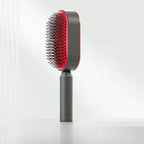One-key Press Type Airbag Massage Comb Wet & Dry Detangler Hair Brush Durable for Women's Long Hair for Household Hair Care Gift