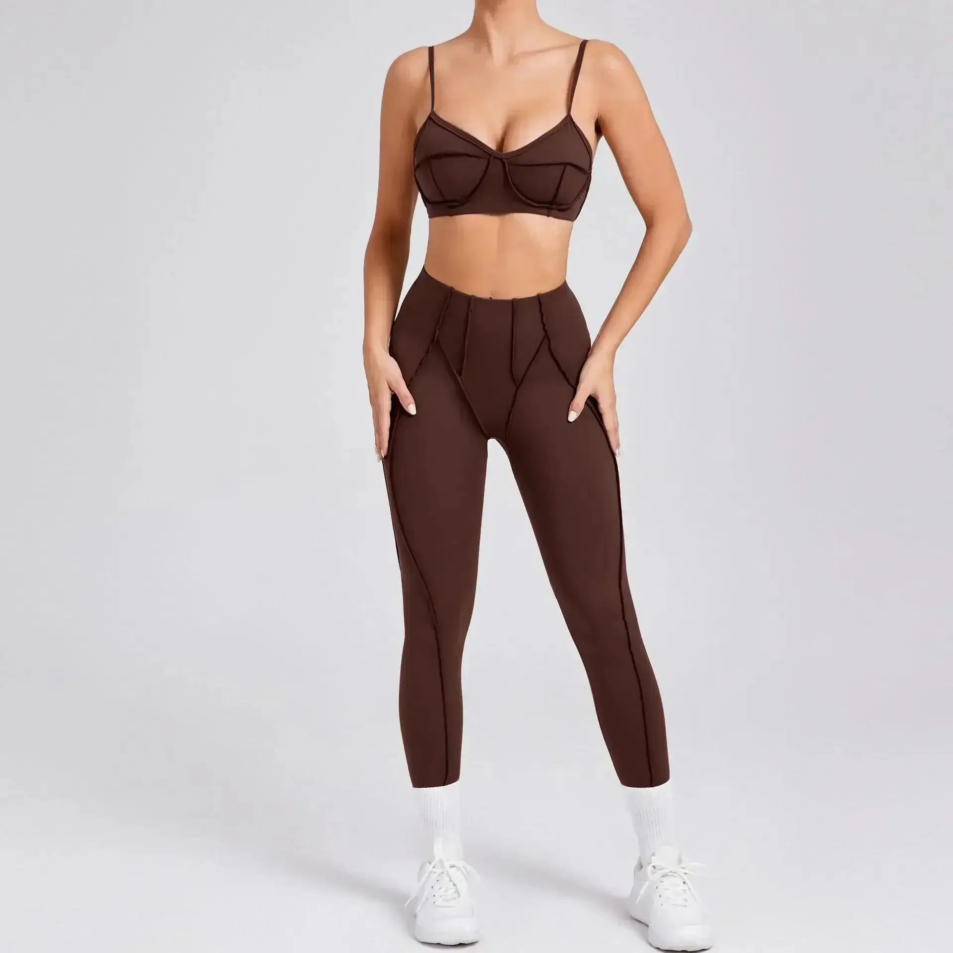 Yoga And Sports High Waist Hip-Lifting Set