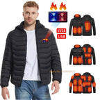 USB Electric Self Heating Jacket Winter Coat Warm Clothing 2-21 Areas